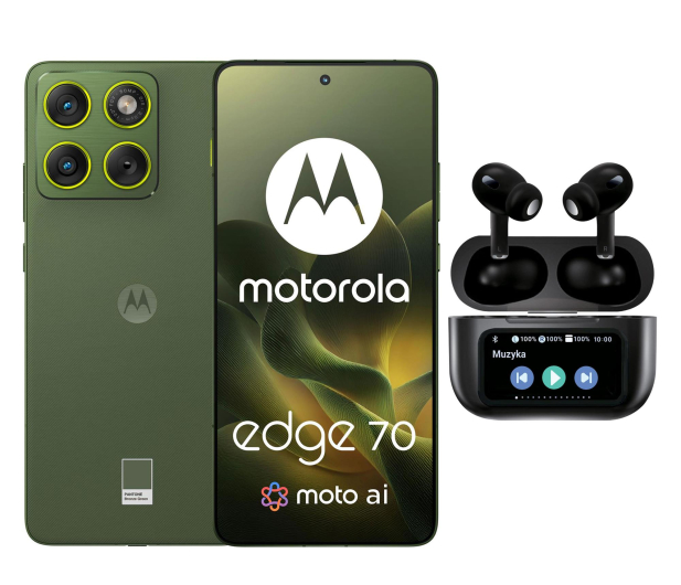 Motorola edge 70 5G 12/512GB Bronze Green 120Hz + Smart Buds Pro - 1514865 - zdjęcie